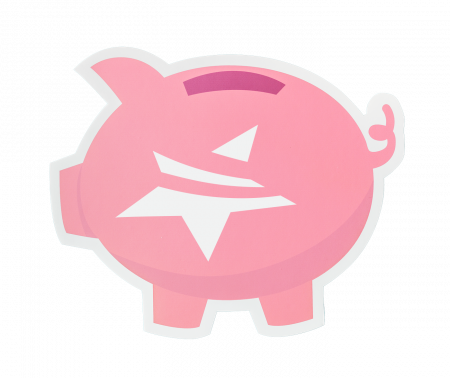 piggy bank stickerw